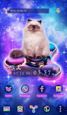 Space Cat ＆ Spinners android App screenshot 0